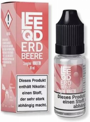 LEEQD Fruit Erdbeere 10ml 3mg Liquid