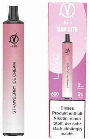 Linvo Bar Lite Einweg E-Shisha Strawberry Ice Cream 20mg