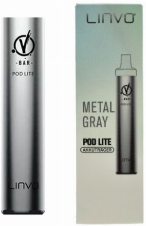 Linvo Pod Lite Metal Gray  Akkuträger E-Zigarette mit Kartuschensystem