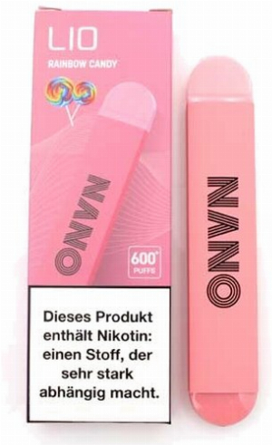 Lio Nano X 600 Einweg E-Zigarette Rainbow Candy 20mg
