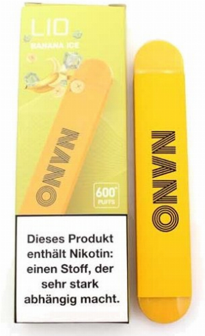 Lio Nano X 600 Einweg E-Zigarette Banana Ice 20mg