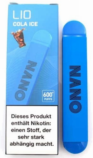 Lio Nano X 600 Einweg E-Zigarette Cola Ice 20mg
