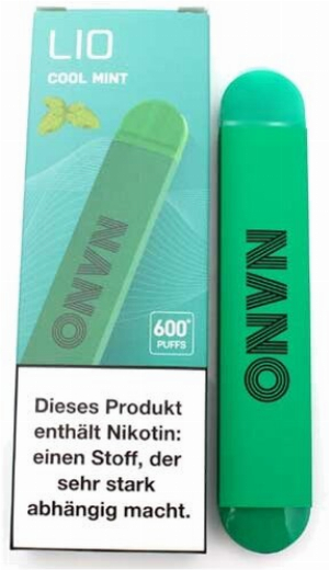 Lio Nano X 600 Einweg E-Zigarette Cool Mint 20mg