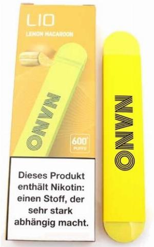 Lio Nano X 600 Einweg E-Zigarette Lemon Macaroon 20mg