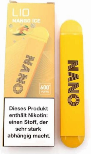 Lio Nano X 600 Einweg E-Zigarette Mango Ice 20mg