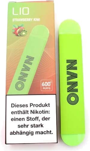 Lio Nano X 600 Einweg E-Zigarette Strawberry Kiwi 20mg