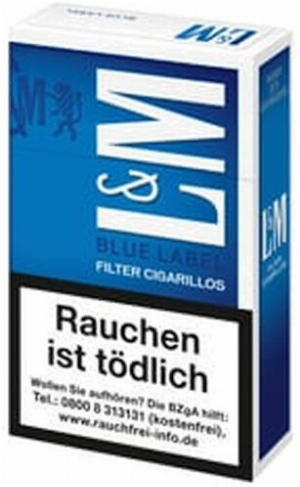 L&M Filterzigarillos blau mit Naturdeckblatt 17er