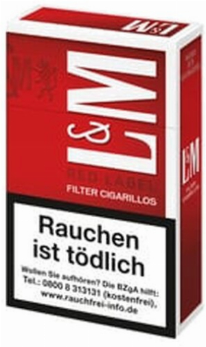 L&M Filterzigarillos Red mit Naturdeckblatt 17er