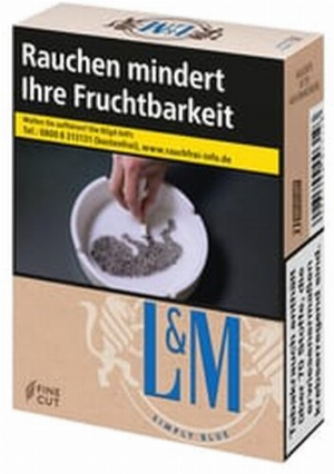 L&M Simply Blue ohne Zusätze L 20er