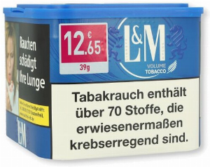 LM Volumentabak Blau 39g Dose Zigarettentabak