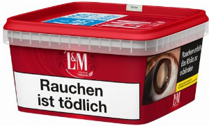 L&M Volumentabak Rot Mega Box 129g Eimer Zigarettentabak