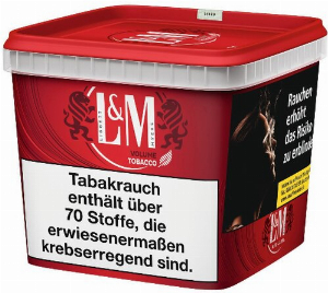 L&M Volumentabak Rot Super Box 185g Eimer Zigarettentabak