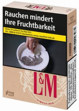 L&M Simply Red ohne Zusätze 20er