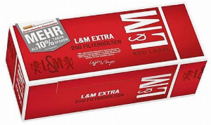 L&M Zigarettenhülsen Extra Red Label 250 Stück