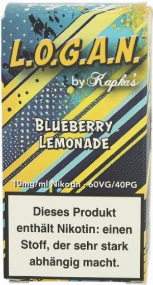 L.O.G.A.N. by Kapkas Blueberry Lemonade Nikotinsalzliquid 10mg