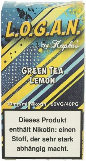 L.O.G.A.N. by Kapkas Green Tea Lemon Nikotinsalzliquid 10mg