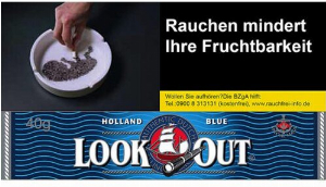 Look Out Tabak Blue Shag 50g Päckchen Feinschnitt
