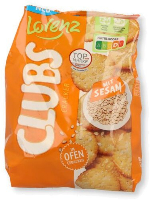 Lorenz Clubs Cracker mit Sesam 180g