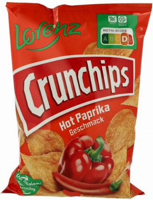 Lorenz Crunchips Hot Paprika 150g Tüte