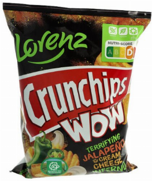 Lorenz Crunchips WOW Jalapeno 110g Chips Tüte
