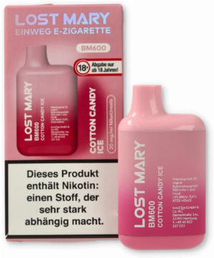Lost Mary BM600 Cotton Candy Ice Einweg E-Zigarette 20mg