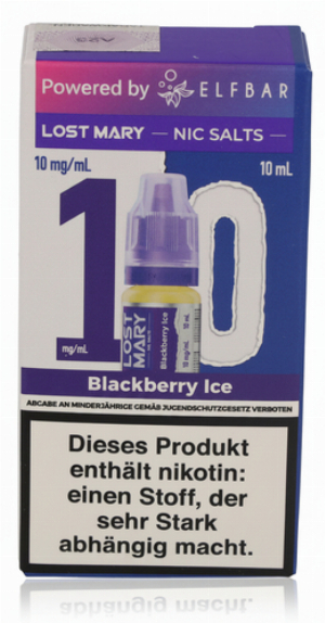 Lost Mary Nikotinsalz Liquid Blackberry Ice 10ml 10mg/ml