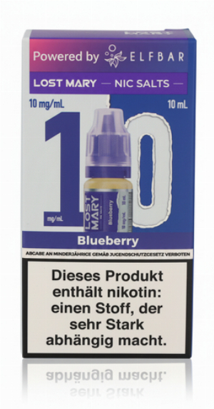 Lost Mary Nikotinsalz Liquid Blueberry 10ml 10mg/ml
