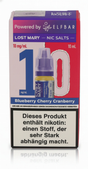 Lost Mary Nikotinsalz Liquid Blueberry Cherry Cranberry 10ml 10mg/ml