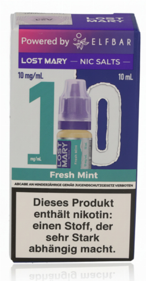 Lost Mary Nikotinsalz Liquid Fresh Mint 10ml 10mg/ml