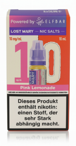 Lost Mary Nikotinsalz Liquid Pink Lemonade 10ml 10mg/ml
