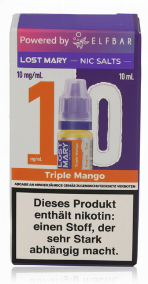 Lost Mary Nikotinsalz Liquid Triple Mango 10ml 10mg/ml