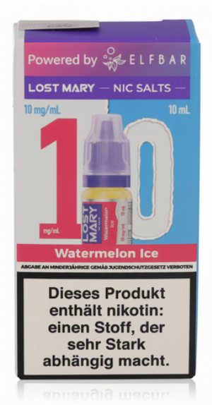 Lost Mary Nikotinsalz Liquid Watermelon Ice 10ml 10mg/ml