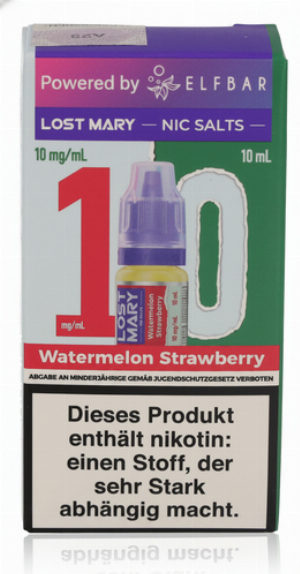 Lost Mary Nikotinsalz Liquid Watermelon Strawberry 10ml 10mg/ml