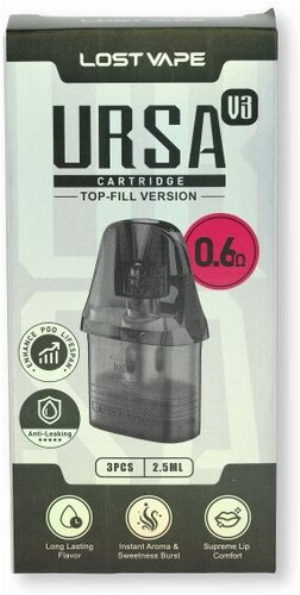 Lost Vape  Ursa V3 Pod  0,6 Ohm 3 Stück