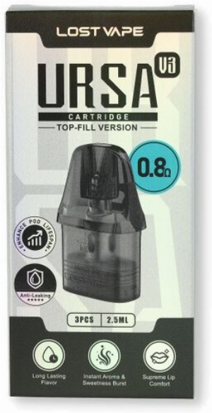 Lost Vape  Ursa V3 Pod  0,8 Ohm 3 Stück
