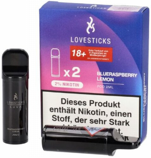 Lovesticks Blueraspberry Lemon Prefilled Pod 2x2ml