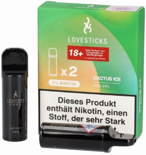 Lovesticks Cactus Ice Prefilled Pod 2x2ml