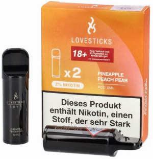 Lovesticks Pineapple Peach Pear Prefilled Pod 2x2ml