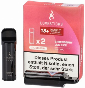 Lovesticks Strawberry Lush Ice Prefilled Pod 2x2ml