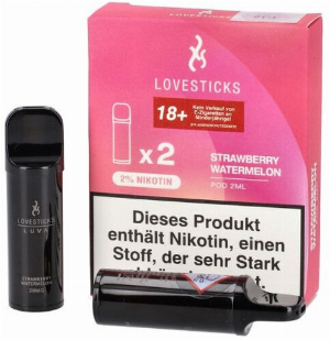 Lovesticks Strawberry Watermelon Prefilled Pod 2x2ml