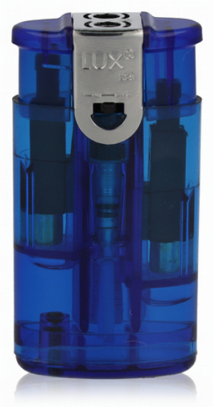 LUX Feuerzeug Tandem 2er Jetflame Turbo Blau