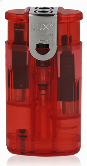 LUX Feuerzeug Tandem 2er Jetflame Turbo Rot