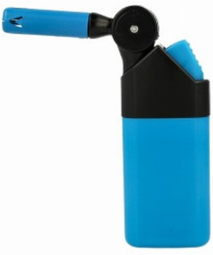 Lux Mini Stabfeuerzeug abknickbar Blau