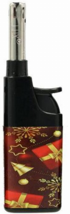 Lux Mini Stabfeuerzeug Piezo Merry Christmas Geschenke und Sterne