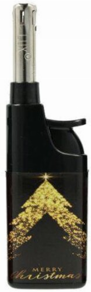 Lux Mini Stabfeuerzeug Piezo Merry Christmas Weihnachtsbaum