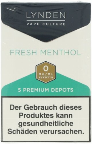 LYNDEN Depots Fresh Menthol 0mg Nikotin