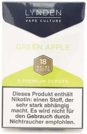 LYNDEN Depots Green Apple 18 mg Nikotin