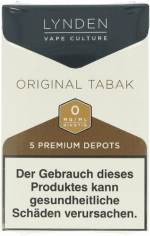 LYNDEN Depots Original Tabak 0mg Nikotin