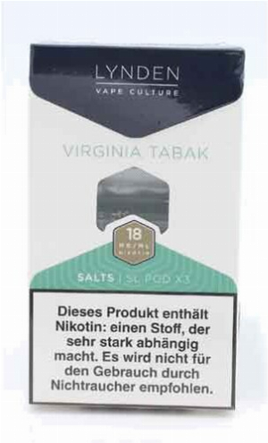 LYNDEN SL POD Salts Virginia Tabak Pods 18mg/ml 3Stk.