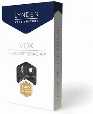 Lynden Vox 0,25 Ohm Coil Verdampferköpfe 5 Stück